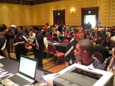 The Tournament Floor at SJC Austin, before Round 1