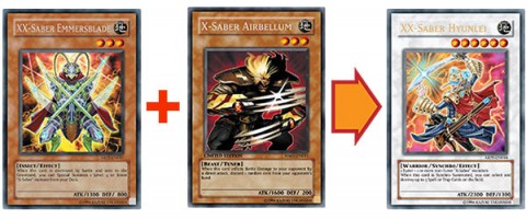 Tune these monsters together to Synchro Summon “XX-Saber Hyunlei.”