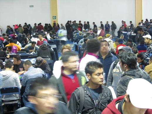 These lines kept the registration teams working hard!