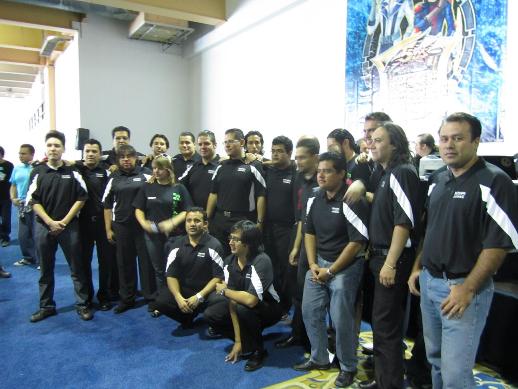 This judge team looks ready to meet the challenge.  Head Judge Horacio Pina has his work cut out for him today!