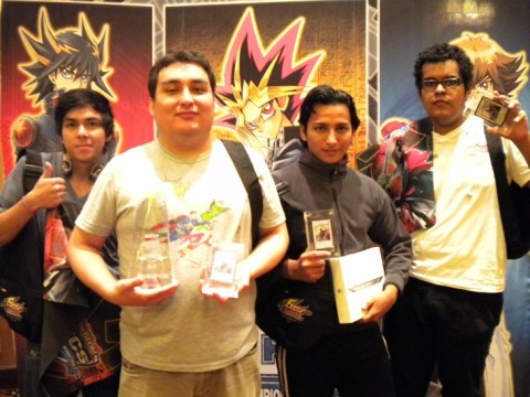 Left to right: 4th Place: Jonathan Ruiz (Ecuador), 1st Place: Hector Delgado (Peru), 2nd Place: Jorge Garcia (Ecuador), 3rd Place: Gerardo Delgado (Peru)