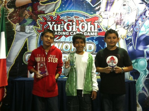 Dragon Duel Top 3 Brandon (left), Johan (center) and Marco (right)