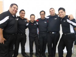 (Left to Right) Fabricio Gil [Ecuador], Erik Liera [Mexico], Horacio Pina [Mexico], Israel Sanchez [Mexico - Head Judge], Andrey Avila [Costa Rica], Orell Olivares [Nicaragua]