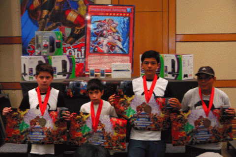 Left to right: Sebastian (1st), Lucas (2nd), Christian (3rd) and Gustavo (4th)