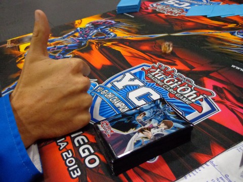 An odd choice of card sleeves...
