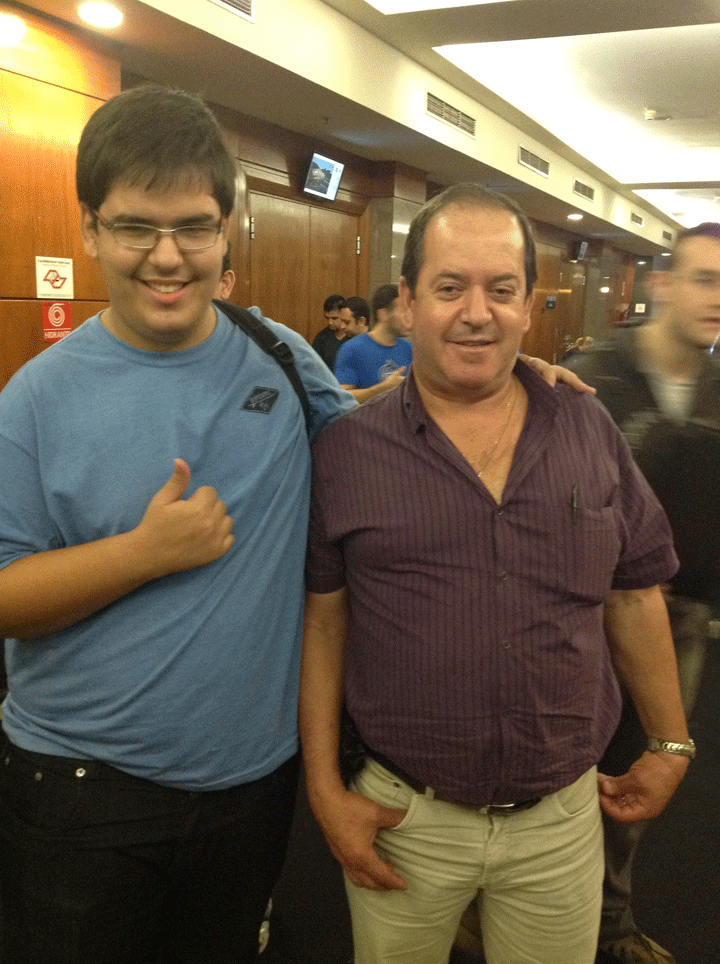 Breno (left) and Dad
