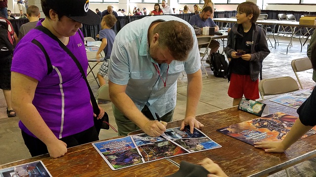 Ted signing